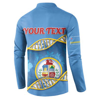 Personalized Aruba Is In My DNA Button Sweatshirt - Wonder Print Shop