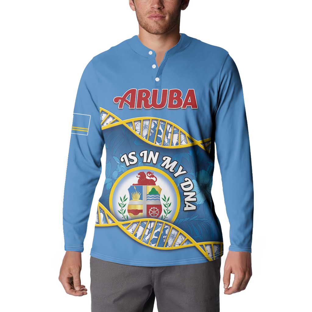 Personalized Aruba Is In My DNA Button Sweatshirt - Wonder Print Shop