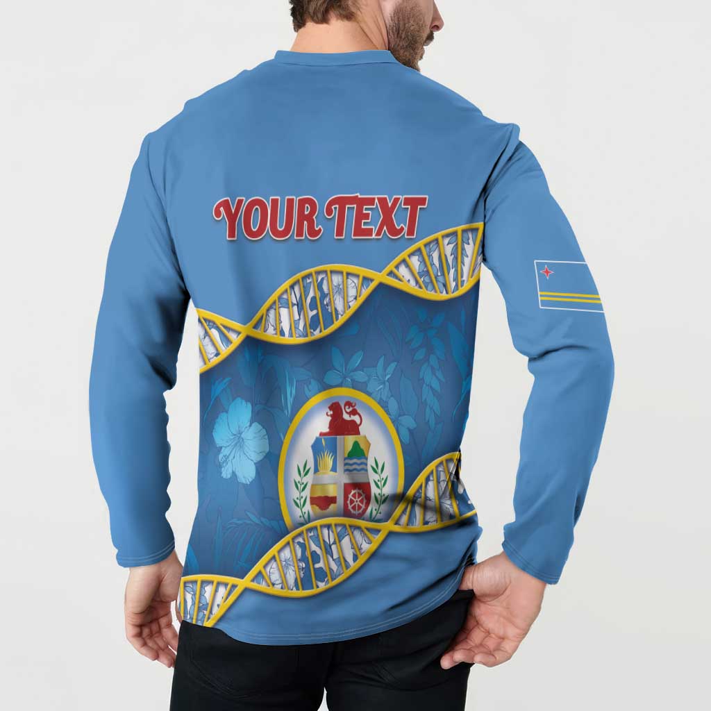 Personalized Aruba Is In My DNA Button Sweatshirt - Wonder Print Shop