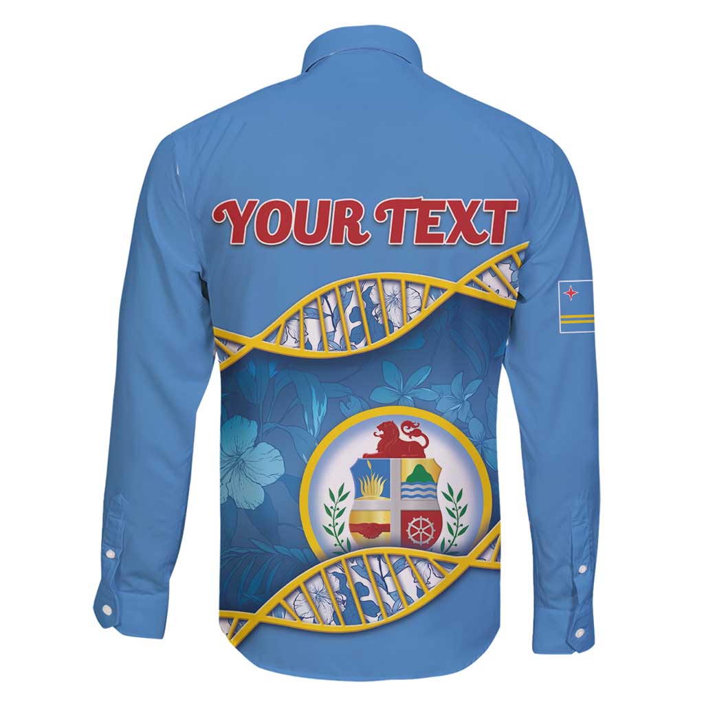 Personalized Aruba Is In My DNA Family Matching Long Sleeve Bodycon Dress and Hawaiian Shirt - Wonder Print Shop