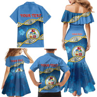 Personalized Aruba Is In My DNA Family Matching Mermaid Dress and Hawaiian Shirt - Wonder Print Shop