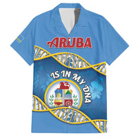 Personalized Aruba Is In My DNA Family Matching Off The Shoulder Long Sleeve Dress and Hawaiian Shirt - Wonder Print Shop