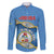 Personalized Aruba Is In My DNA Family Matching Off The Shoulder Long Sleeve Dress and Hawaiian Shirt - Wonder Print Shop
