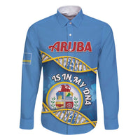 Personalized Aruba Is In My DNA Family Matching Short Sleeve Bodycon Dress and Hawaiian Shirt - Wonder Print Shop