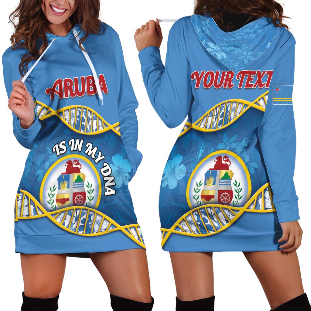 Personalized Aruba Is In My DNA Hoodie Dress - Wonder Print Shop