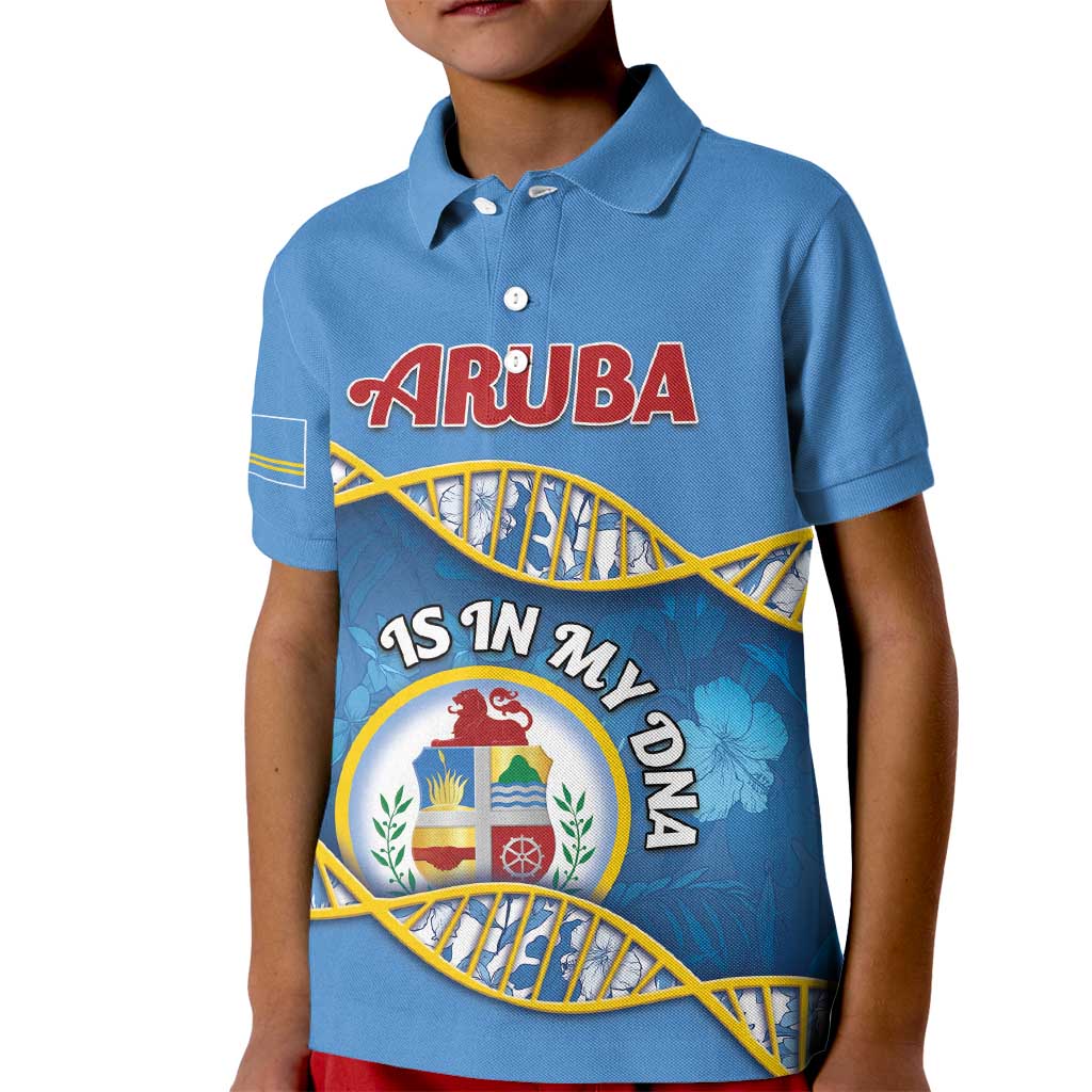 Personalized Aruba Is In My DNA Kid Polo Shirt - Wonder Print Shop