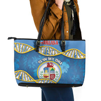 Aruba Is In My DNA Leather Tote Bag - Wonder Print Shop