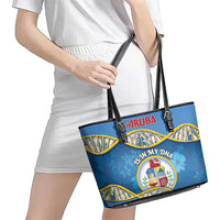 Aruba Is In My DNA Leather Tote Bag - Wonder Print Shop