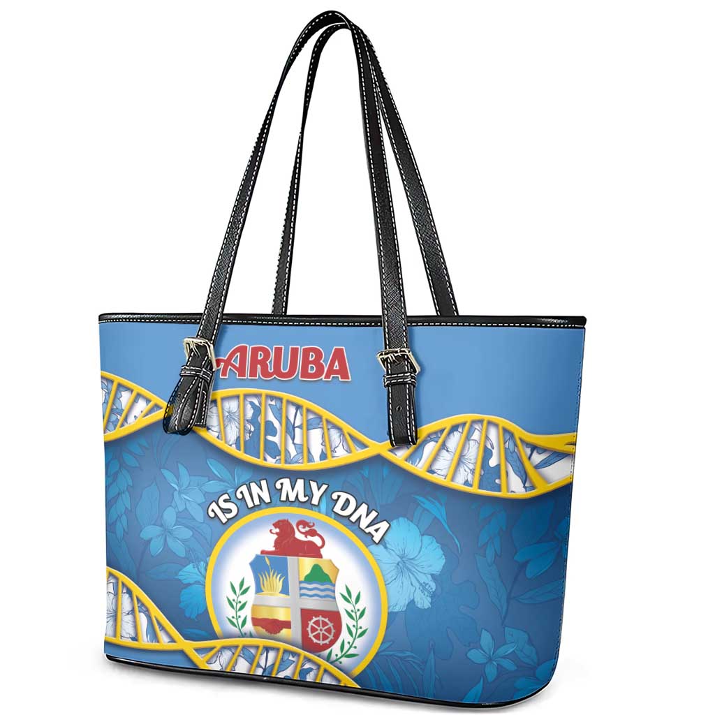 Aruba Is In My DNA Leather Tote Bag - Wonder Print Shop