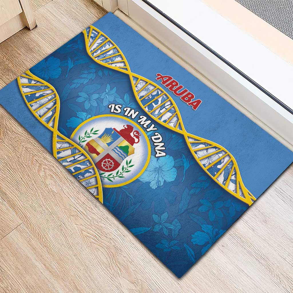 Aruba Is In My DNA Rubber Doormat - Wonder Print Shop