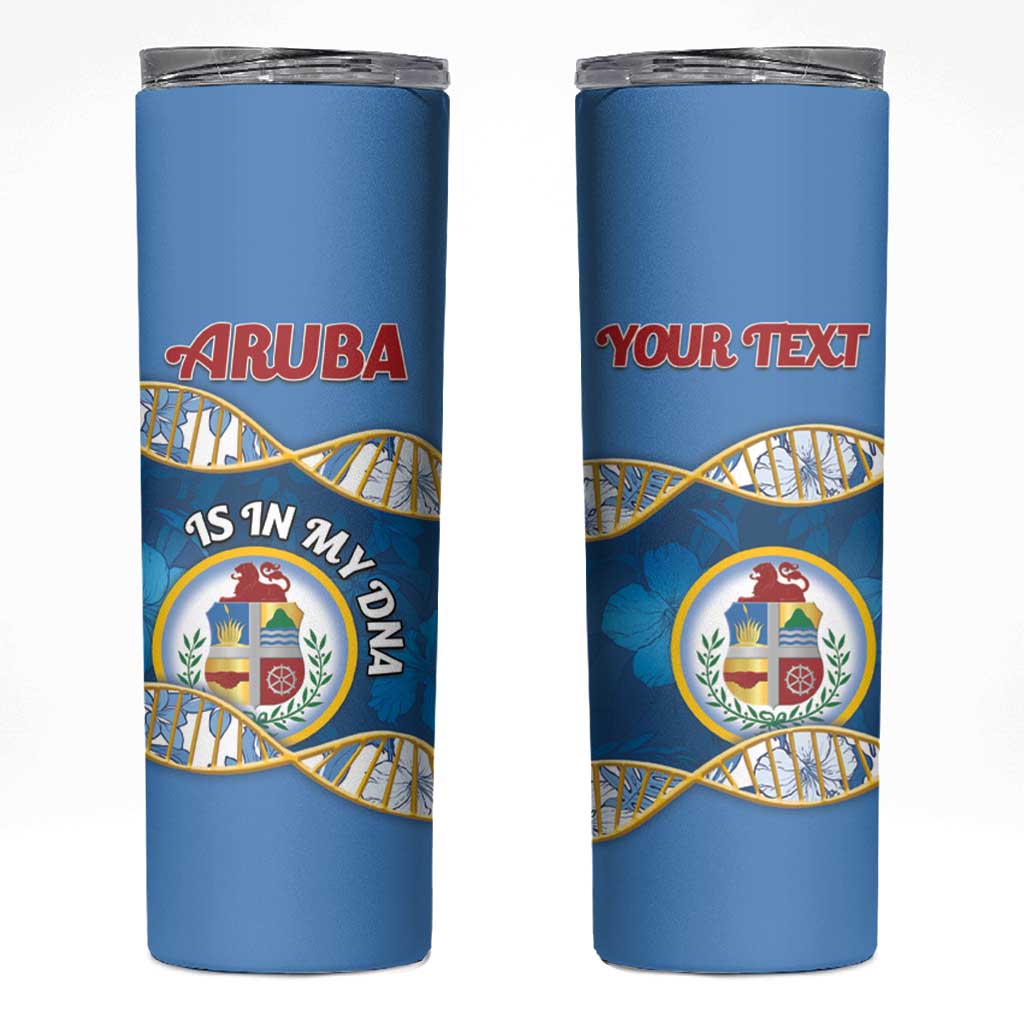 Personalized Aruba Is In My DNA Skinny Tumbler - Wonder Print Shop