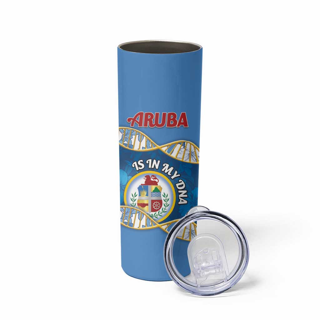 Personalized Aruba Is In My DNA Skinny Tumbler - Wonder Print Shop