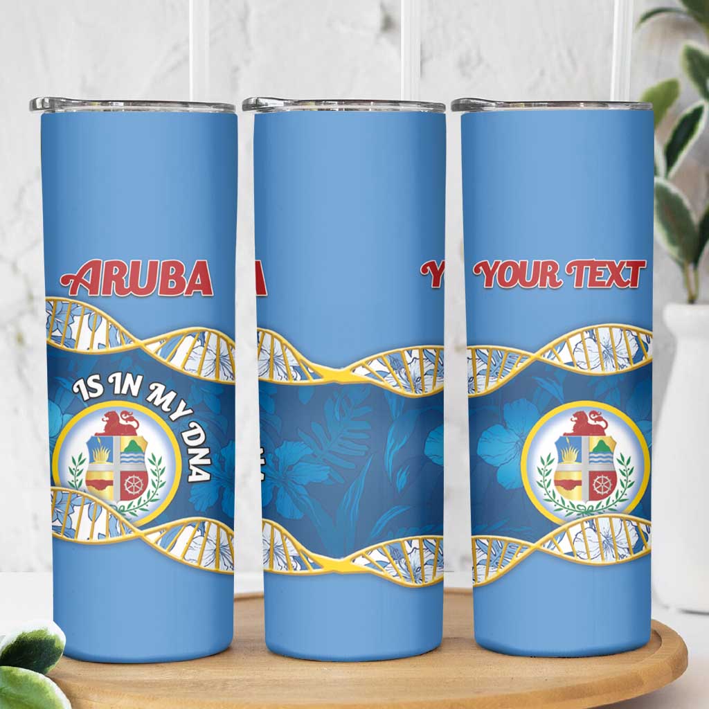 Personalized Aruba Is In My DNA Skinny Tumbler - Wonder Print Shop