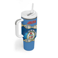 Personalized Aruba Is In My DNA Tumbler With Handle - Wonder Print Shop