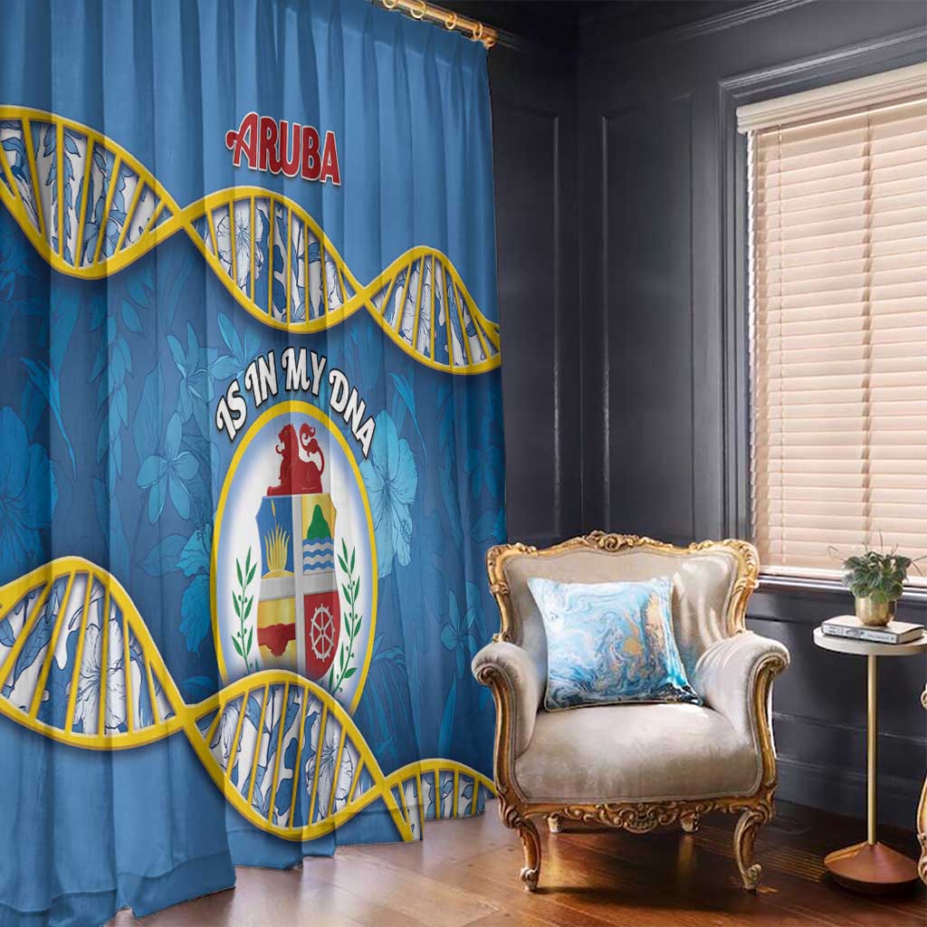 Aruba Is In My DNA Window Curtain - Wonder Print Shop