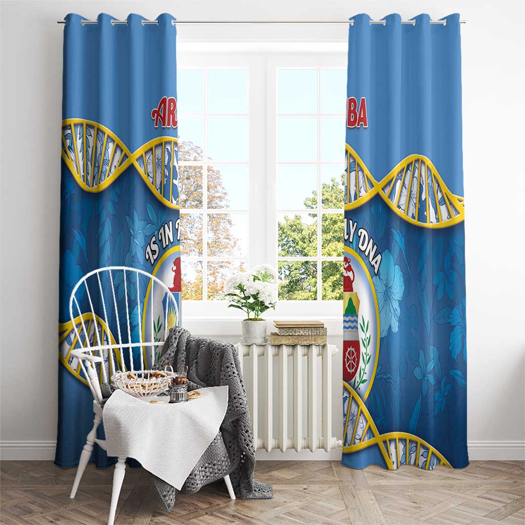 Aruba Is In My DNA Window Curtain - Wonder Print Shop