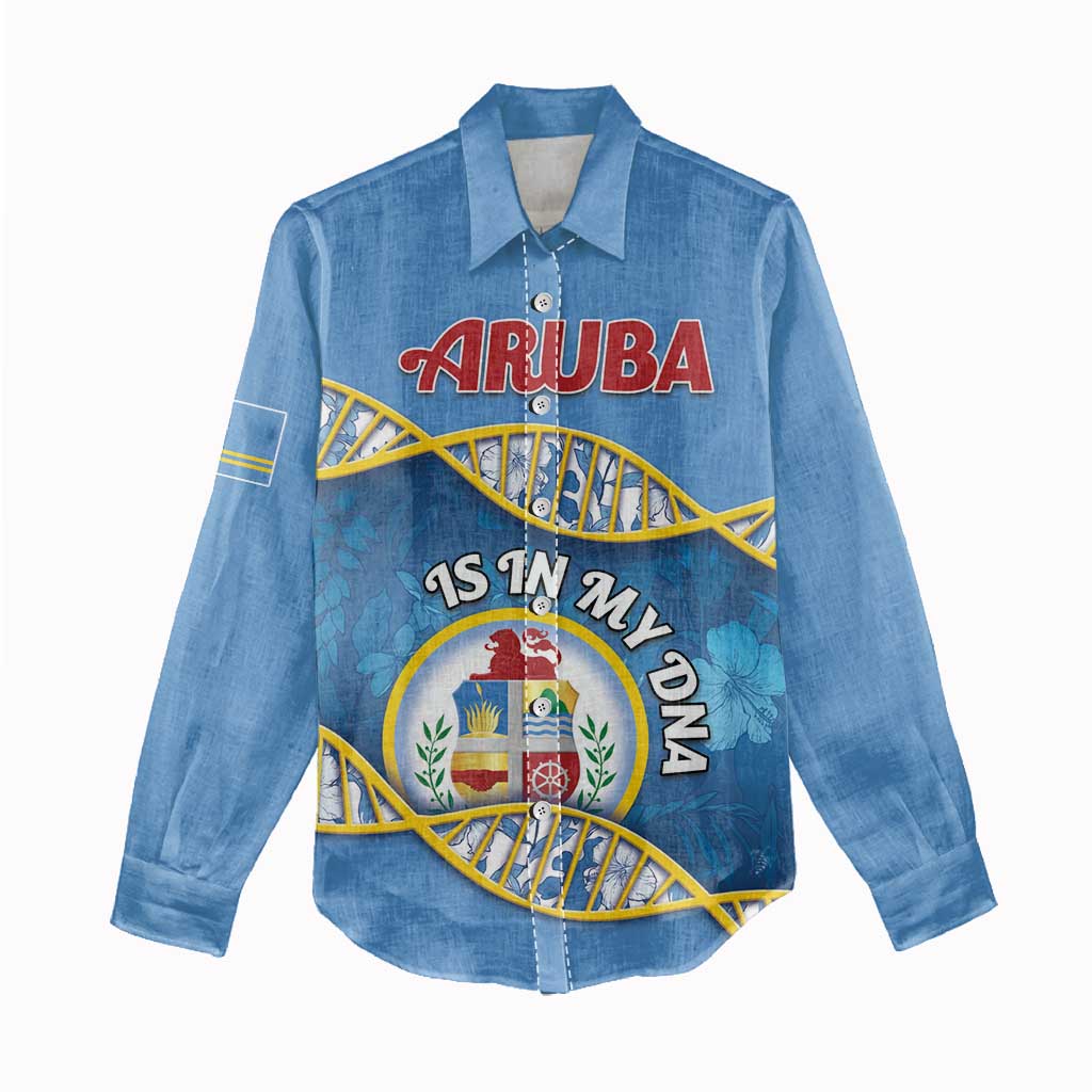 Personalized Aruba Is In My DNA Women Casual Shirt - Wonder Print Shop