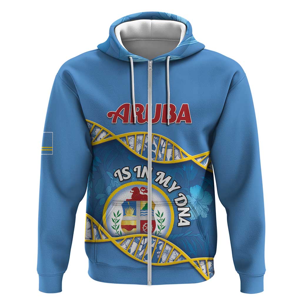 Personalized Aruba Is In My DNA Zip Hoodie - Wonder Print Shop