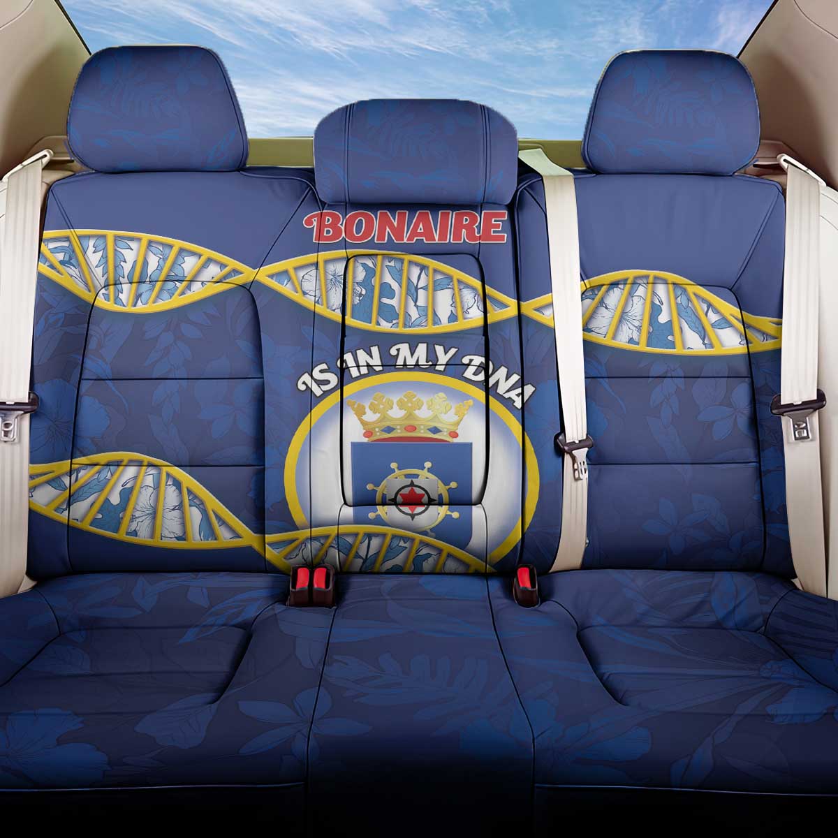 Bonaire Is In My DNA Back Car Seat Cover - Wonder Print Shop