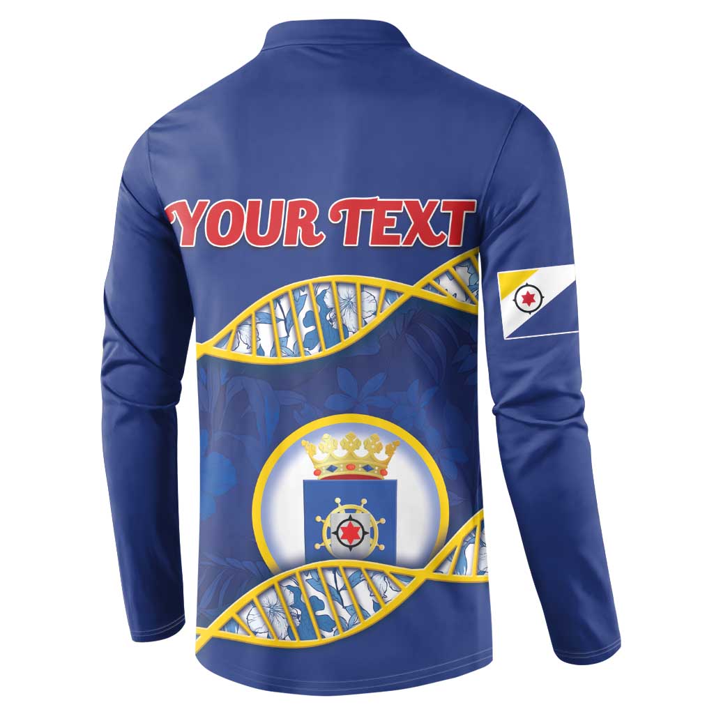 Personalized Bonaire Is In My DNA Button Sweatshirt - Wonder Print Shop