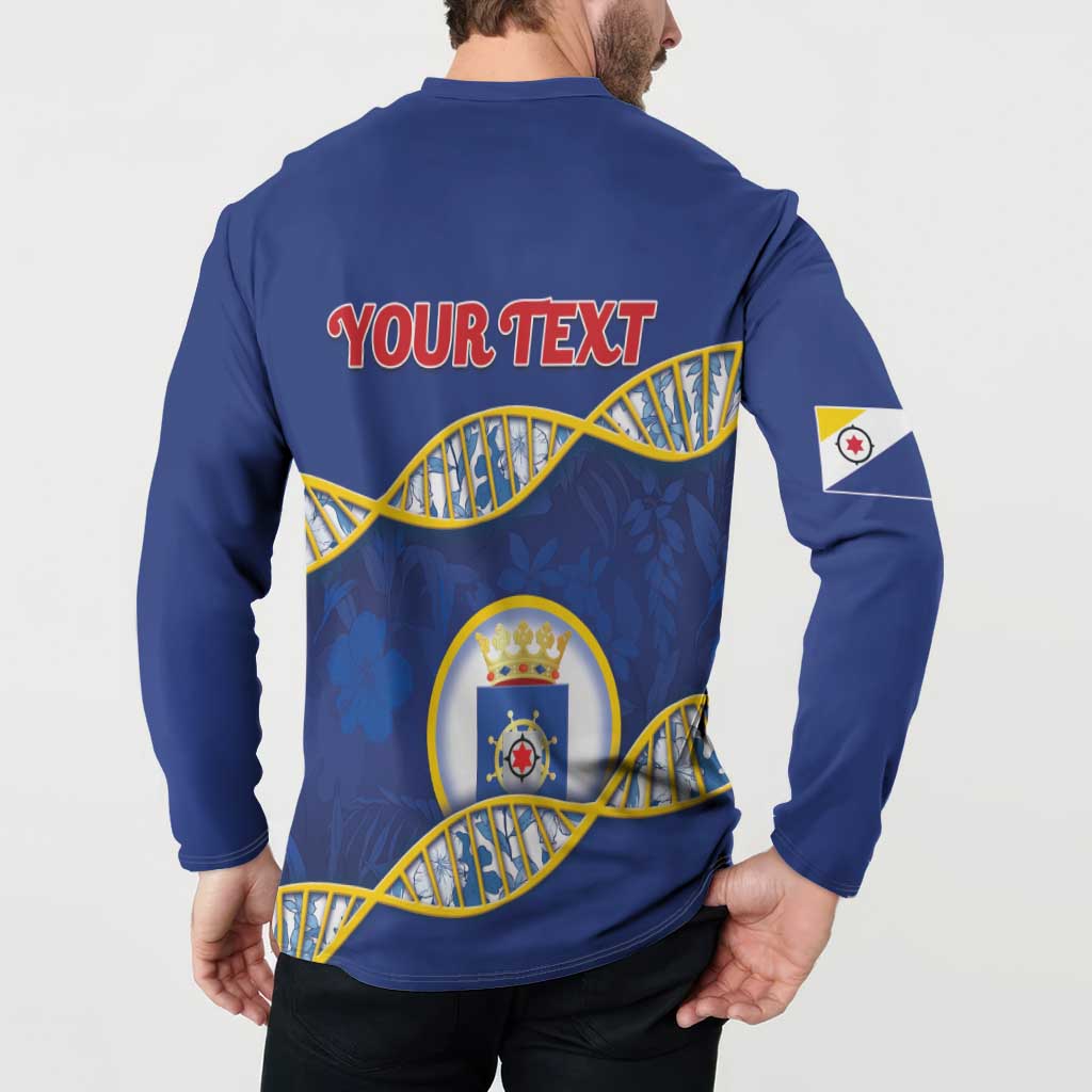 Personalized Bonaire Is In My DNA Button Sweatshirt - Wonder Print Shop