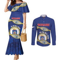 Personalized Bonaire Is In My DNA Couples Matching Mermaid Dress and Long Sleeve Button Shirt - Wonder Print Shop