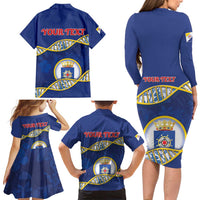 Personalized Bonaire Is In My DNA Family Matching Long Sleeve Bodycon Dress and Hawaiian Shirt - Wonder Print Shop