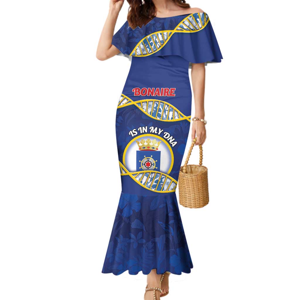 Personalized Bonaire Is In My DNA Family Matching Mermaid Dress and Hawaiian Shirt - Wonder Print Shop