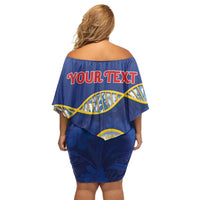 Personalized Bonaire Is In My DNA Family Matching Off Shoulder Short Dress and Hawaiian Shirt - Wonder Print Shop