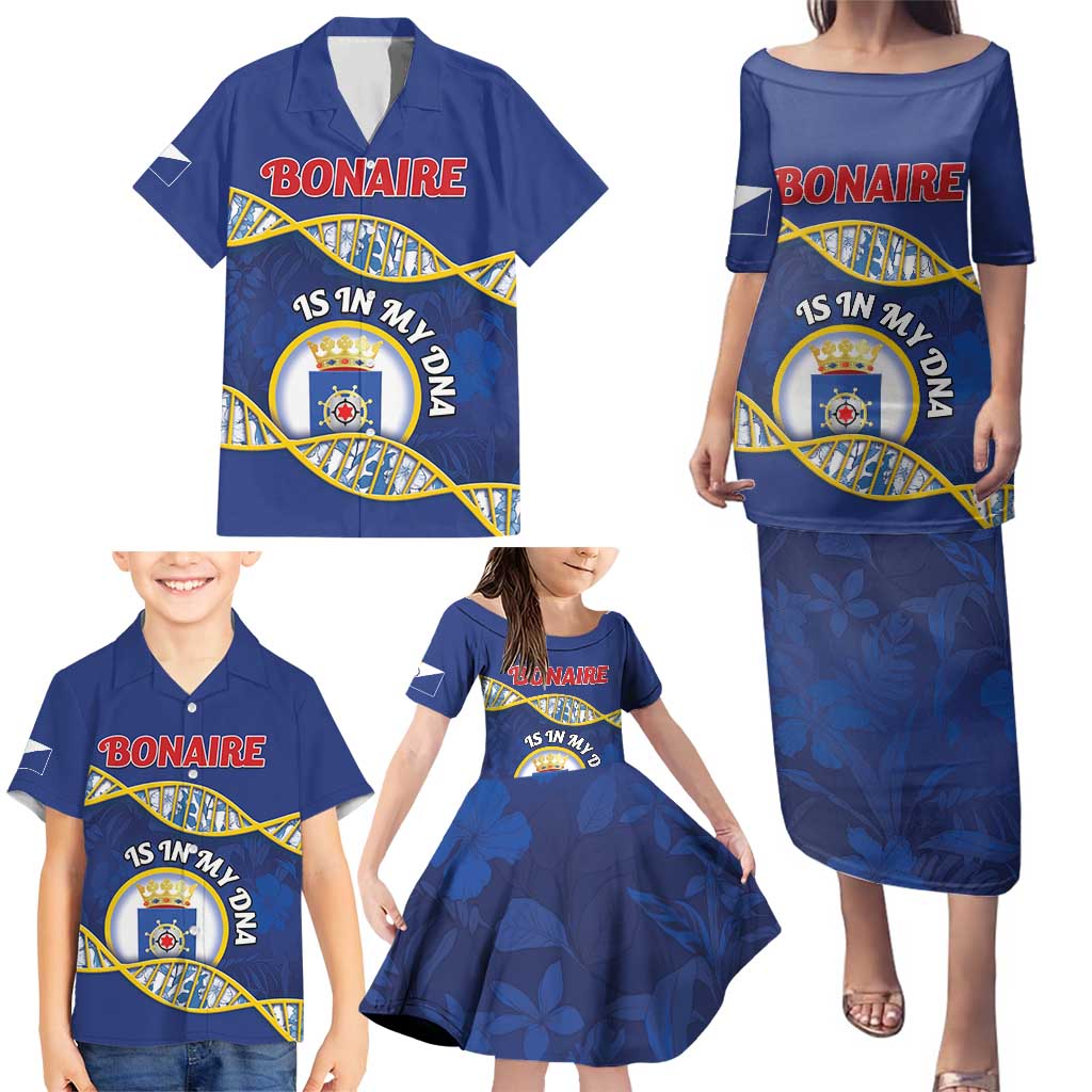 Personalized Bonaire Is In My DNA Family Matching Puletasi and Hawaiian Shirt - Wonder Print Shop
