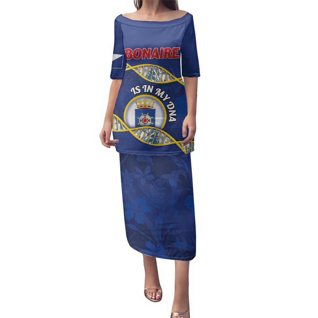 Personalized Bonaire Is In My DNA Family Matching Puletasi and Hawaiian Shirt - Wonder Print Shop