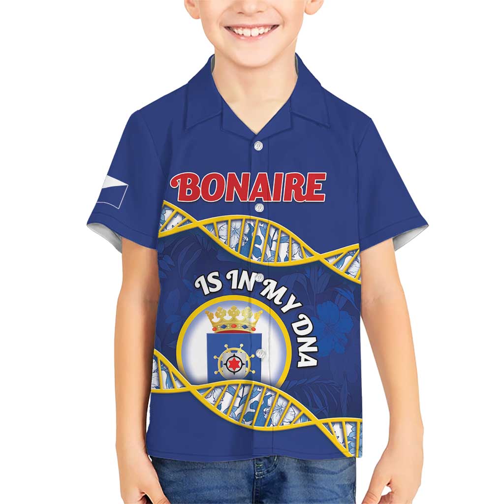 Personalized Bonaire Is In My DNA Kid Hawaiian Shirt - Wonder Print Shop