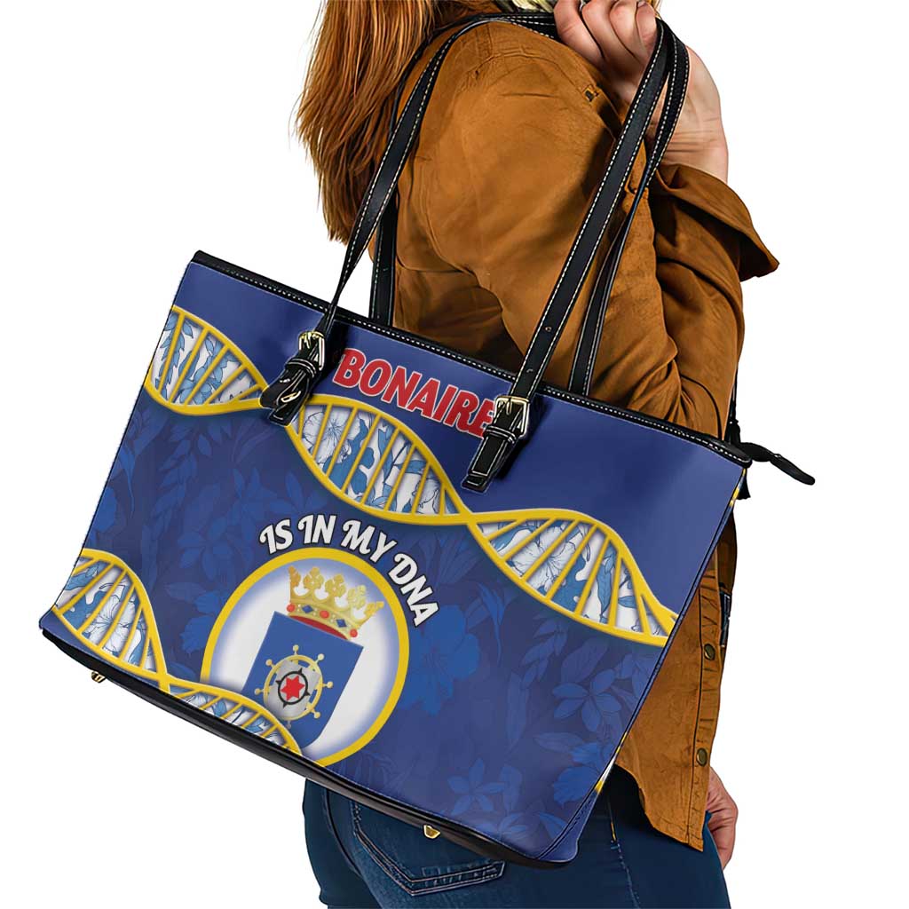 Bonaire Is In My DNA Leather Tote Bag - Wonder Print Shop