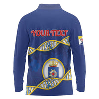 Personalized Bonaire Is In My DNA Long Sleeve Polo Shirt - Wonder Print Shop