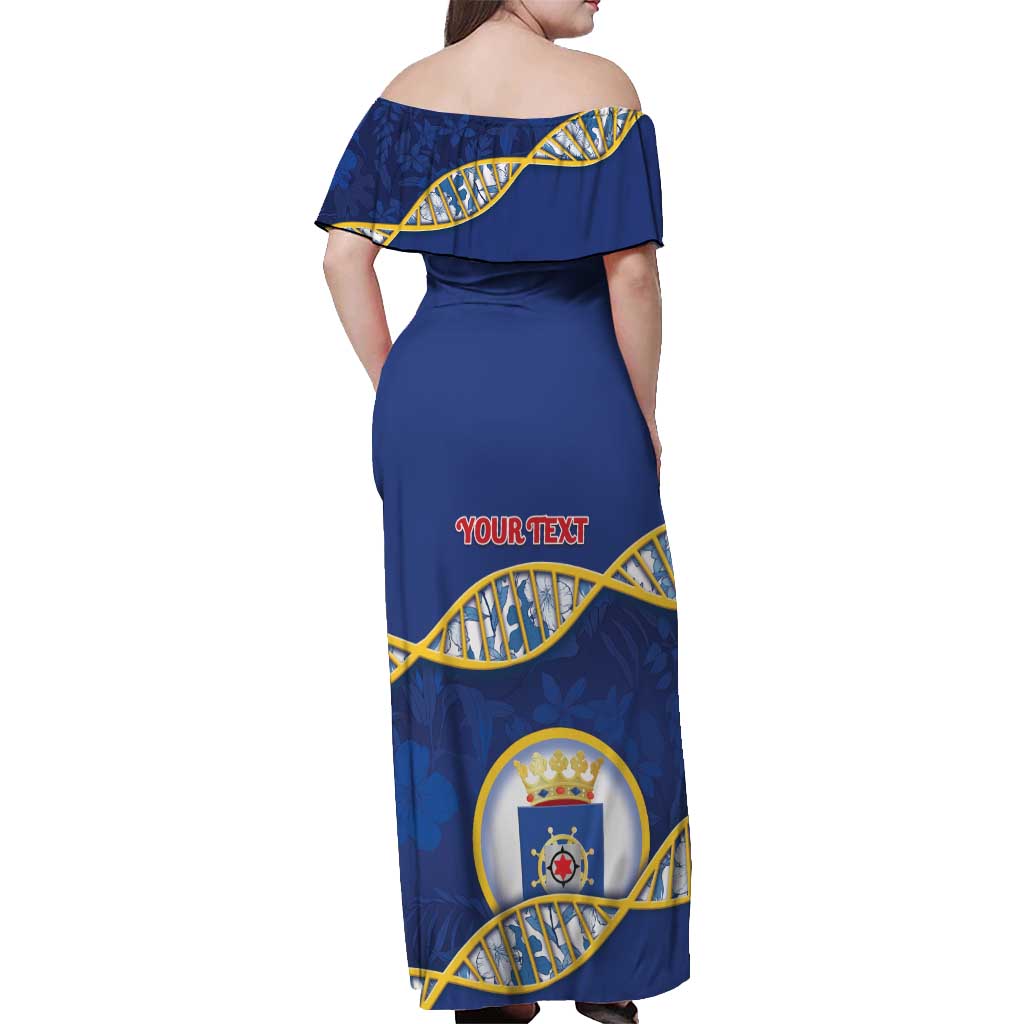 Personalized Bonaire Is In My DNA Off Shoulder Maxi Dress - Wonder Print Shop