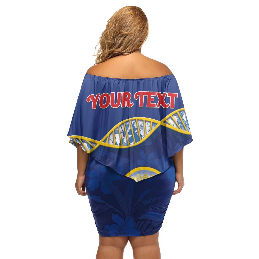 Personalized Bonaire Is In My DNA Off Shoulder Short Dress - Wonder Print Shop