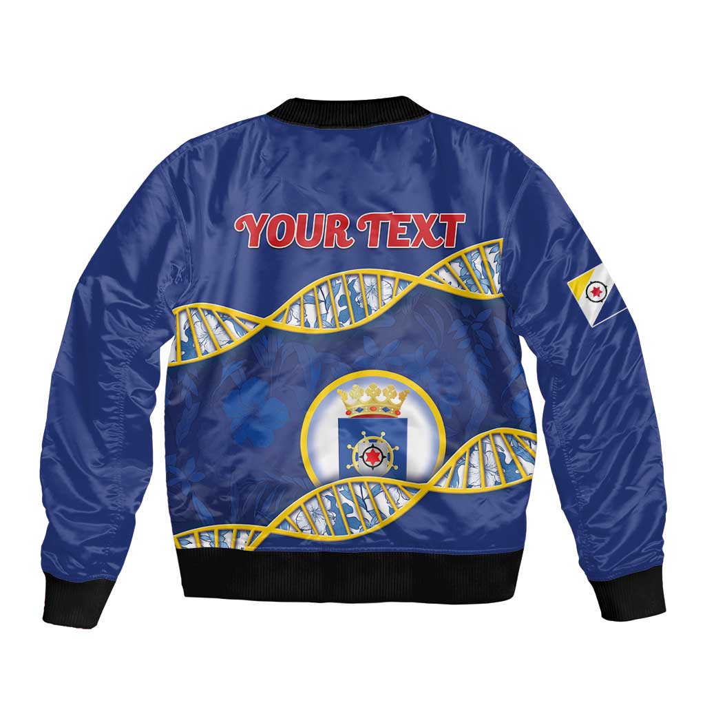 Personalized Bonaire Is In My DNA Sleeve Zip Bomber Jacket - Wonder Print Shop