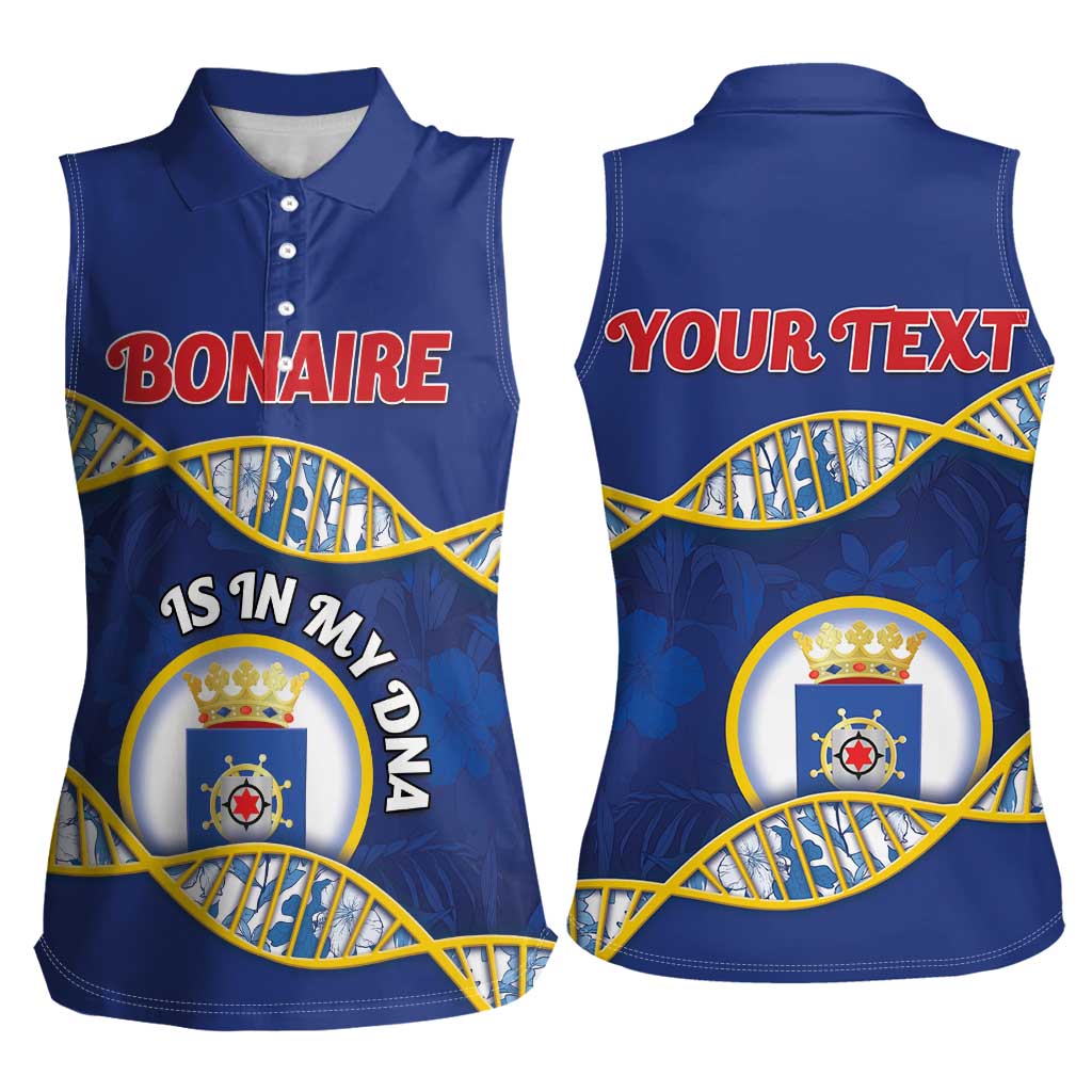 Personalized Bonaire Is In My DNA Women Sleeveless Polo Shirt - Wonder Print Shop