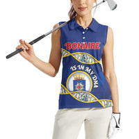 Personalized Bonaire Is In My DNA Women Sleeveless Polo Shirt - Wonder Print Shop