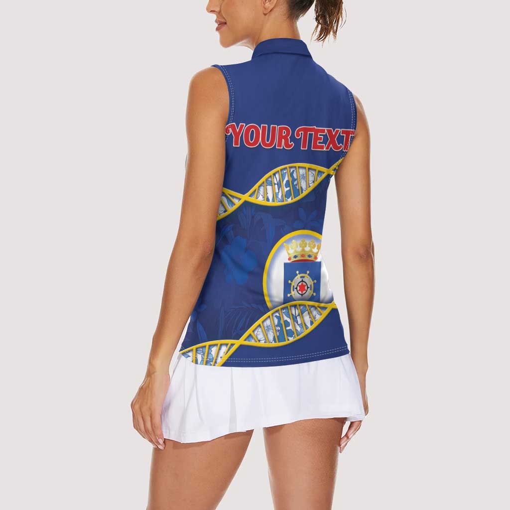 Personalized Bonaire Is In My DNA Women Sleeveless Polo Shirt - Wonder Print Shop