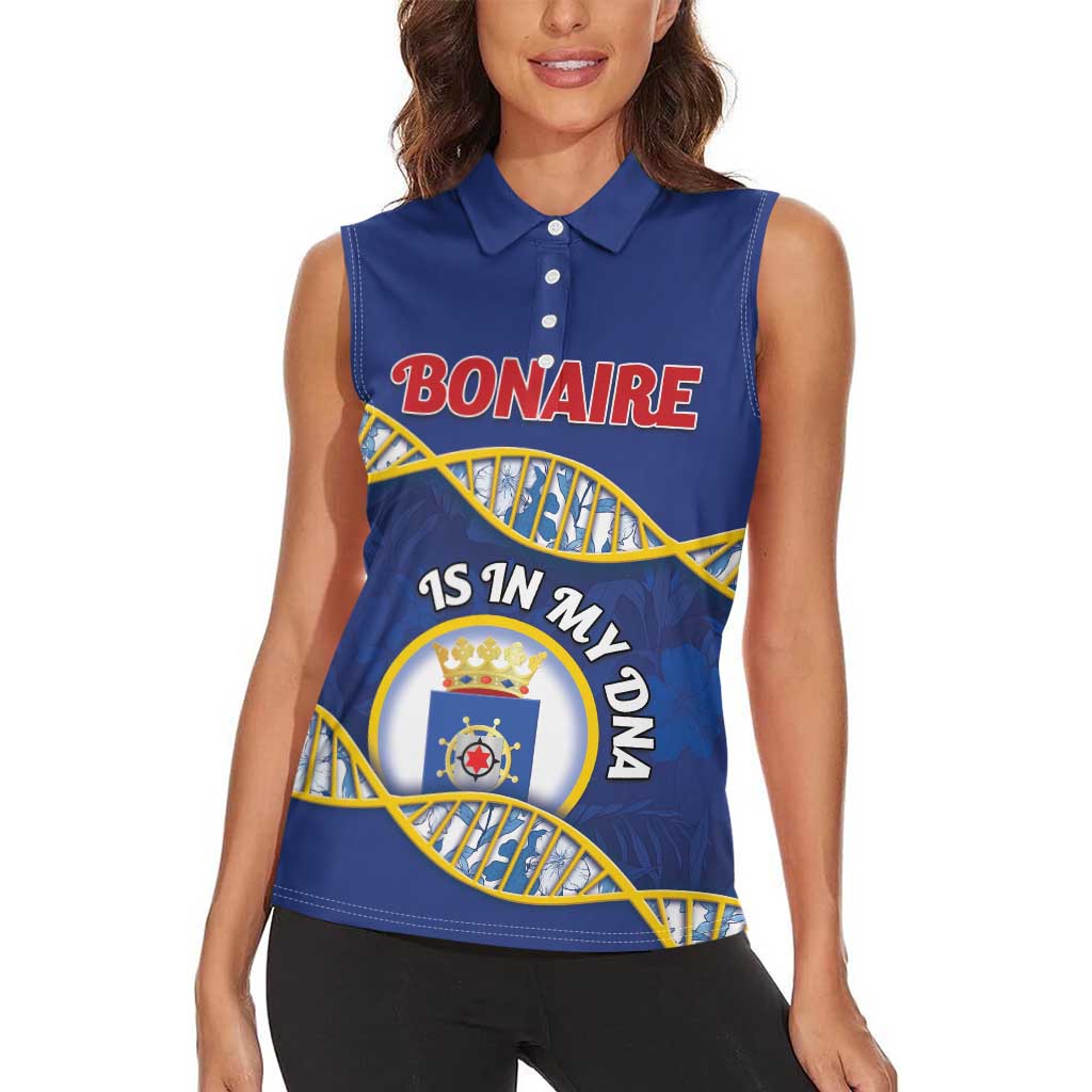 Personalized Bonaire Is In My DNA Women Sleeveless Polo Shirt - Wonder Print Shop