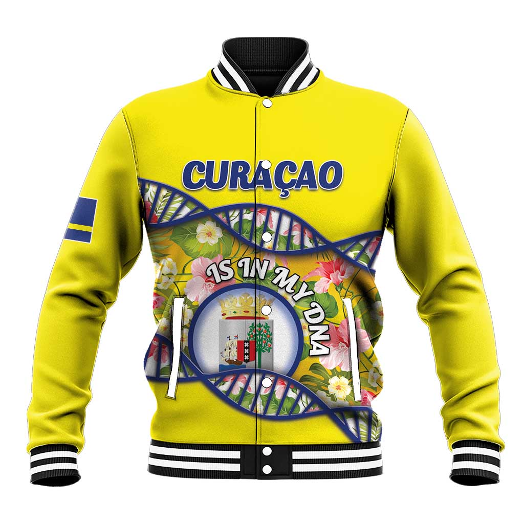 Personalized Curacao Is In My DNA Baseball Jacket - Wonder Print Shop