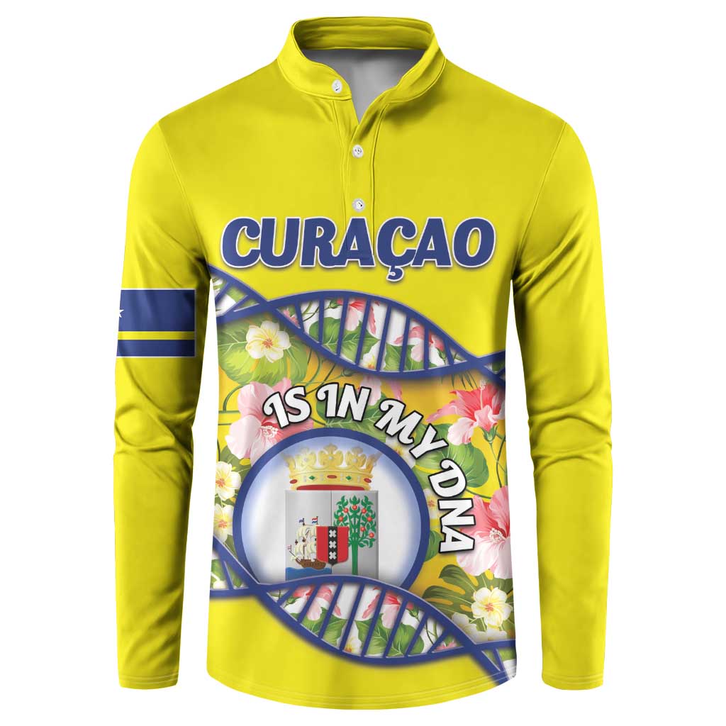 Personalized Curacao Is In My DNA Button Sweatshirt - Wonder Print Shop