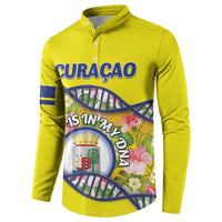 Personalized Curacao Is In My DNA Button Sweatshirt - Wonder Print Shop