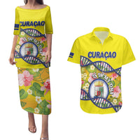 Personalized Curacao Is In My DNA Couples Matching Puletasi and Hawaiian Shirt - Wonder Print Shop