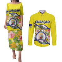 Personalized Curacao Is In My DNA Couples Matching Puletasi and Long Sleeve Button Shirt - Wonder Print Shop