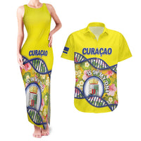 Personalized Curacao Is In My DNA Couples Matching Tank Maxi Dress and Hawaiian Shirt - Wonder Print Shop