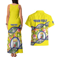 Personalized Curacao Is In My DNA Couples Matching Tank Maxi Dress and Hawaiian Shirt - Wonder Print Shop