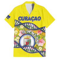 Personalized Curacao Is In My DNA Family Matching Off The Shoulder Long Sleeve Dress and Hawaiian Shirt - Wonder Print Shop