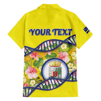 Personalized Curacao Is In My DNA Family Matching Off The Shoulder Long Sleeve Dress and Hawaiian Shirt - Wonder Print Shop